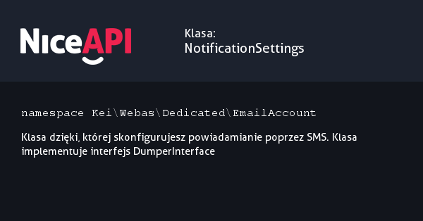 Klasa NotificationSettings · NiceAPI dla PHP 5.6