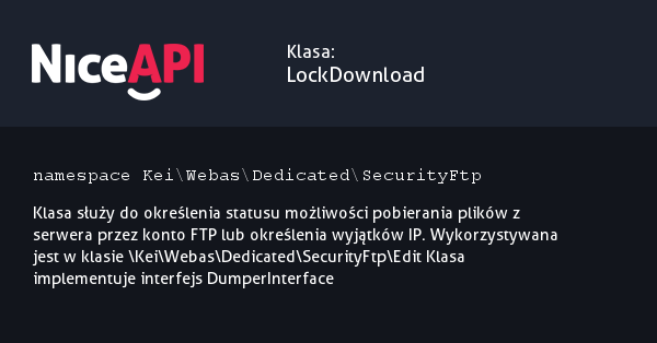 Klasa LockDownload · NiceAPI dla PHP 5.6